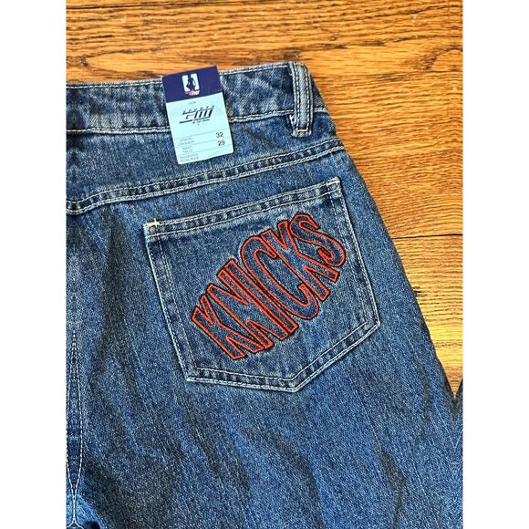 Vintage NY Knicks Jeans Size 7/29 Low Rise Flare NBA !  1990's/2000's Y2K - Picture 11 of 13